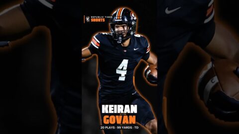 Republic Tiger Shorts – Keiran Govan finishes a 99-yard drive.